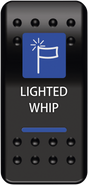 MOOSE OFFROAD Rocker Switch - Lighted Whip WHP-PWR