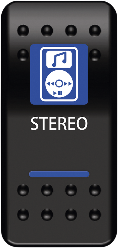 MOOSE OFFROAD Rocker Switch - Stereo STR-PWR