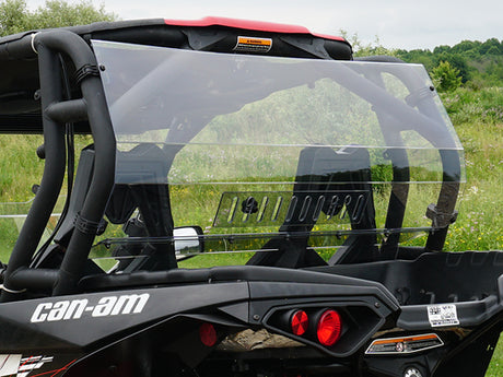 SPIKE Rear Windshield with Vent for Can-Am Maverick and Commander Models - Part 77-2510-V-R