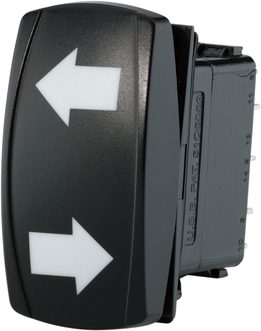 Moose Offroad Rocker Switch - Left/Right Arrow (Part No. TURN-SW-Y) for UTVs and ATVs