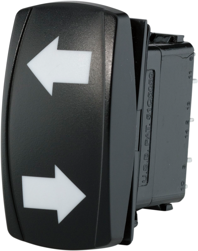 Moose Offroad Rocker Switch - Left/Right Arrow (Part No. TURN-SW-Y) for UTVs and ATVs