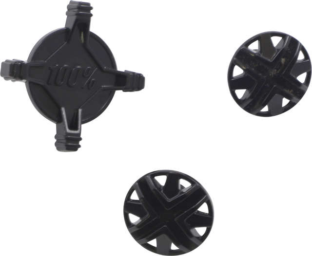 100% Status Visor Screw Kit Black - Part Number 89036-00001 for Adult and Youth Helmets
