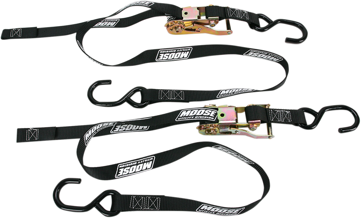 MOOSE OFFROAD Ratchet Tie-Down - 1" - Black 3920-0297