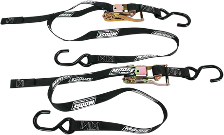 MOOSE OFFROAD Ratchet Tie-Down - 1" - Black 3920-0297