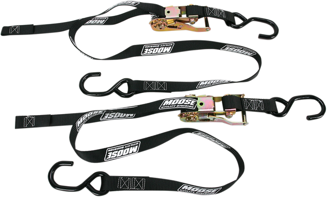 MOOSE OFFROAD Ratchet Tie-Down - 1" - Black 3920-0297