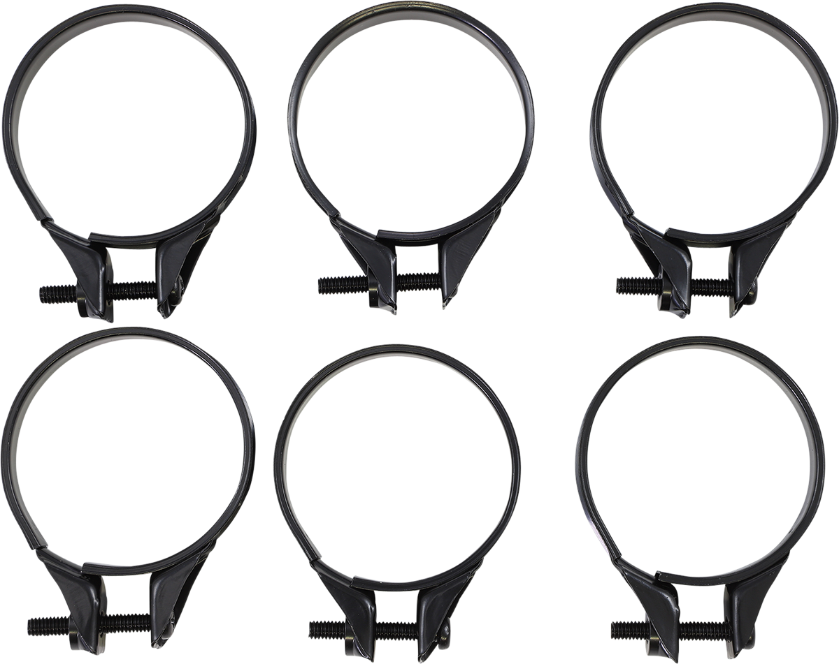 MOOSE OFFROAD Carburetor Clamps 41-44 mm - 6 Pack - OEM Replacement for Jeep, Ford, Chevy Vehicles Part Number 110-1044