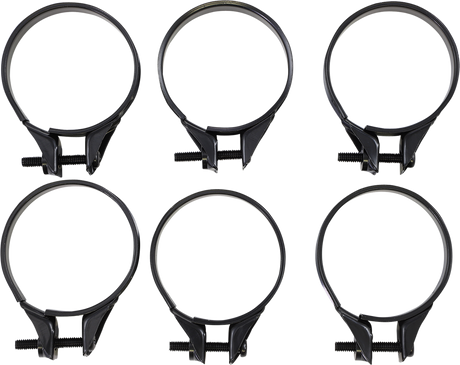 MOOSE OFFROAD Carburetor Clamps 41-44 mm - 6 Pack - OEM Replacement for Jeep, Ford, Chevy Vehicles Part Number 110-1044