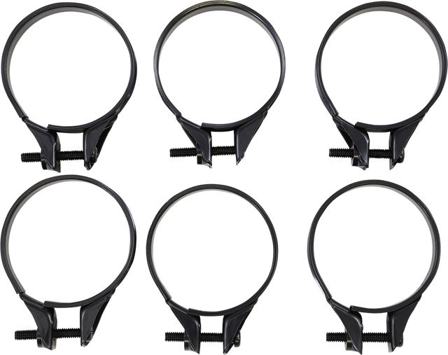 MOOSE OFFROAD Carburetor Clamps 41-44 mm - 6 Pack - OEM Replacement for Jeep, Ford, Chevy Vehicles Part Number 110-1044