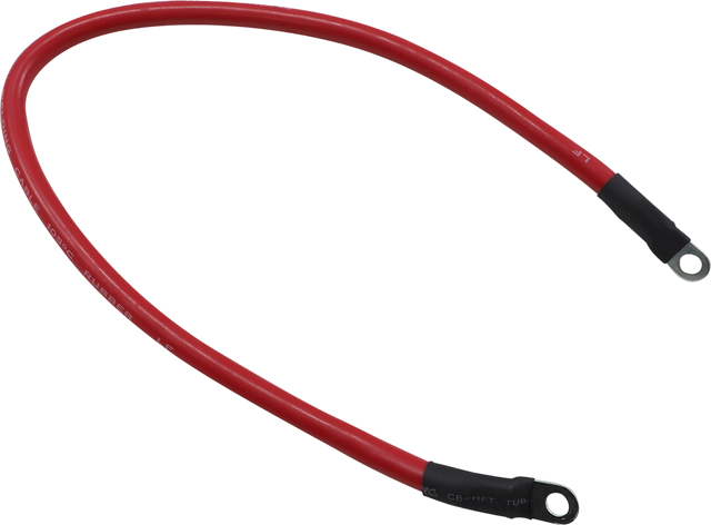 Moose Offroad 18-Inch Red Battery Cable Part #680-6728 for UTVs with Dual Batteries