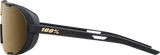 100% Westcraft Sunglasses - Soft Tact Black with Soft Gold Mirror Lens (Part #61046-258-01) – Ideal for Off-Road and Street Vehicles