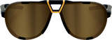 100% Westcraft Sunglasses - Soft Tact Black with Soft Gold Mirror Lens (Part #61046-258-01) – Ideal for Off-Road and Street Vehicles