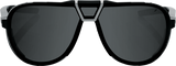100% Westcraft Matte Black Sunglasses with Smoke Lens - Part 61046-102-01 for Off-Road, Mountain Biking, and Cycling