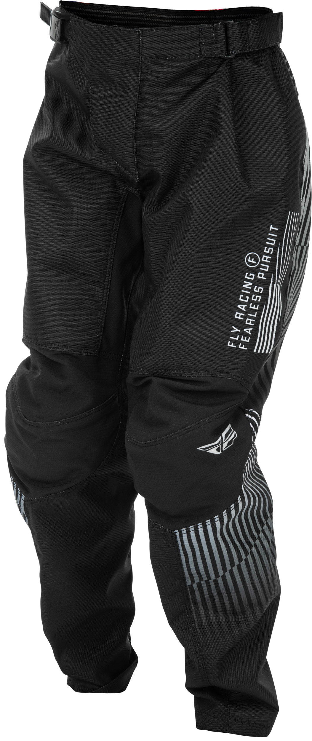 Fly Racing Youth F 16 Pants Black/White Size 22 – Durable Motorcycle Pants with Mesh Liner for Youth Riders
