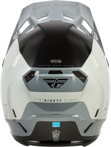 Fly Racing Formula CC Glide Helmet Grey/Light Grey/Black – Motorcycle Helmet with Impact Absorption Technology for Medium/Large Fits
