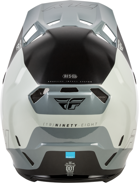 Fly Racing Formula CC Glide Helmet - Grey/Light Grey/Black for Motocross and Off-Road Vehicles