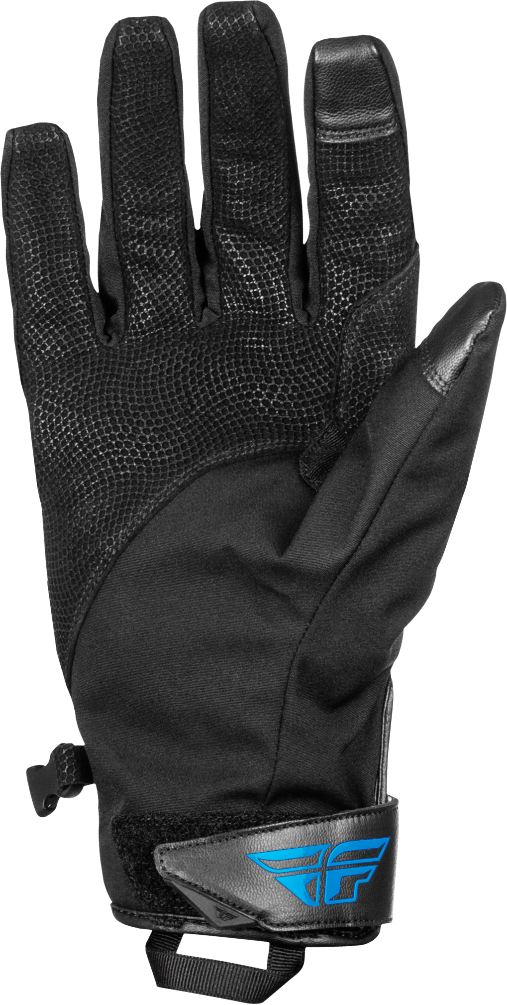 Fly Racing Title Long Gloves Blue/Black/Light Blue XS - Weatherproof Motorcycle Gloves with 3M Thinsulate Insulation for ATV and Motorcycle Riders