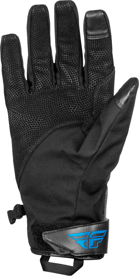 Fly Racing Title Long Gloves Blue/Black/Light Blue Medium - Weatherproof Motorcycle Gloves with 3M Thinsulate Insulation for Motorcycles and ATVs