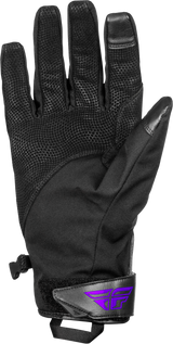 Fly Racing 371-06193X Long Gloves for Motorcycles - Black and Purple, Weatherproof and Heated with LED Control