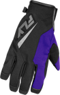 Fly Racing Title Gloves Black/Purple/Grey Medium for Motocross and Cold Weather Riding