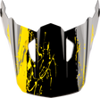 Fly Racing Yth Kinetic Drip Helmet Visor for Youth Motocross Helmets - Grey/Black/Yellow