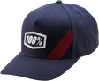 100% Cornerstone Snapback Hat - Steel with Logo on Front | Fits Most Adult Vehicles