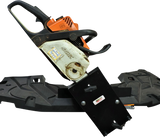 Moose Offroad Chainsaw Mount for Polaris Sportsman S-3012 with Open Bottom Design and Dual Twist Lock Anchors