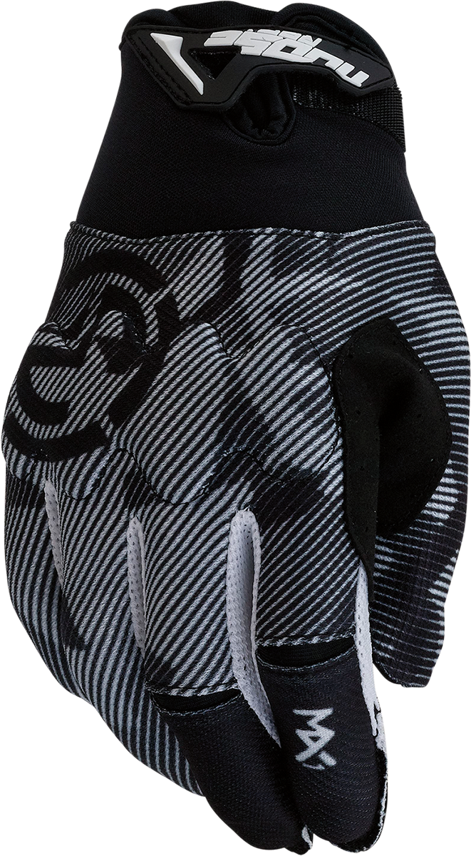 MOOSE OFFROAD Youth MX1™ Gloves - Black/White - Medium 3332-1719