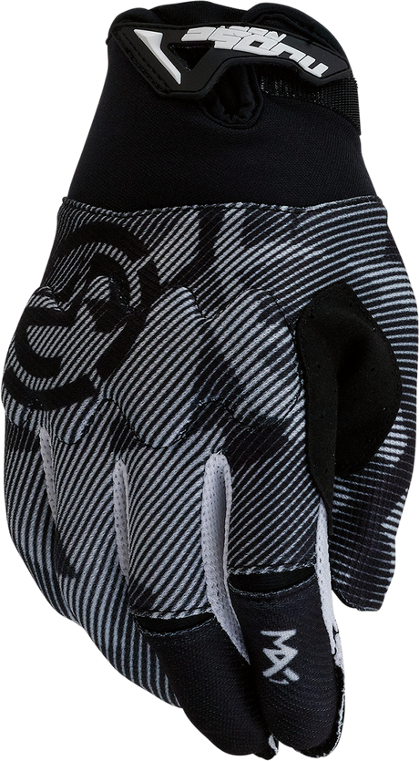 MOOSE OFFROAD Youth MX1™ Gloves - Black/White - Medium 3332-1719