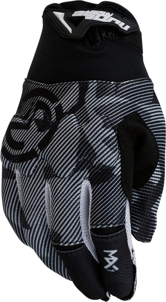 MOOSE OFFROAD Youth MX1™ Gloves - Black/White - Medium 3332-1719
