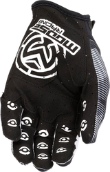 MOOSE OFFROAD Youth MX1™ Gloves - Black/White - Medium 3332-1719