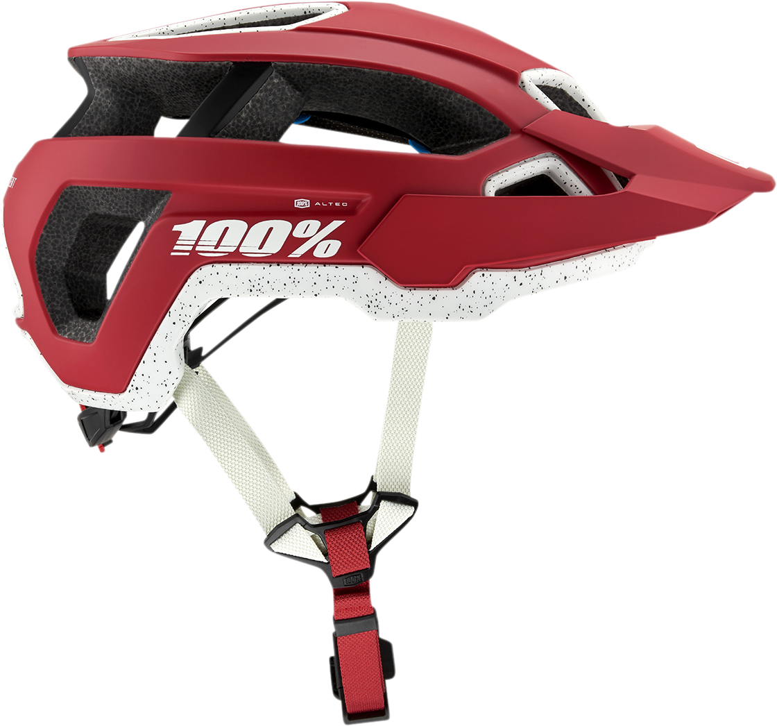 100% Altec Helmet with Fidlock SNAP Magnetic Buckle – Red, Small/Medium, CPSC/CE Approved
