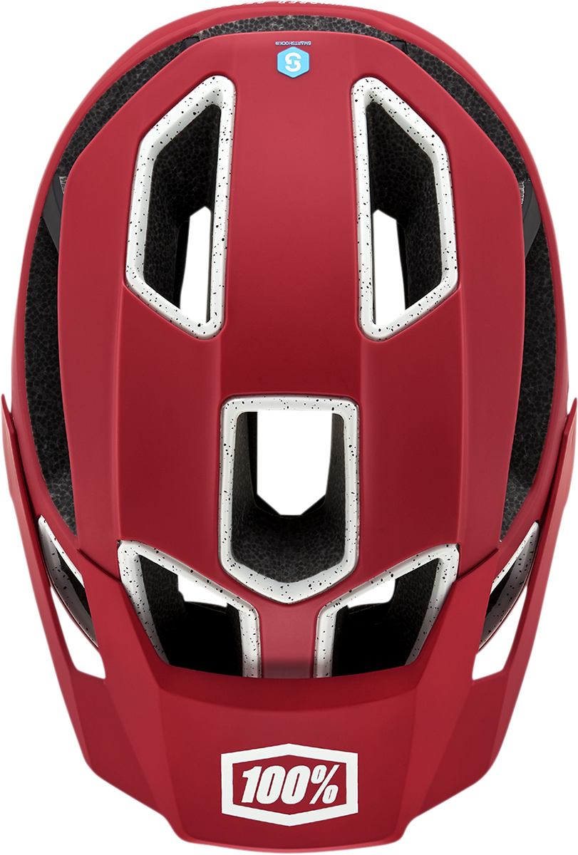 100% Altec Helmet with Fidlock SNAP Magnetic Buckle – Red, Small/Medium, CPSC/CE Approved