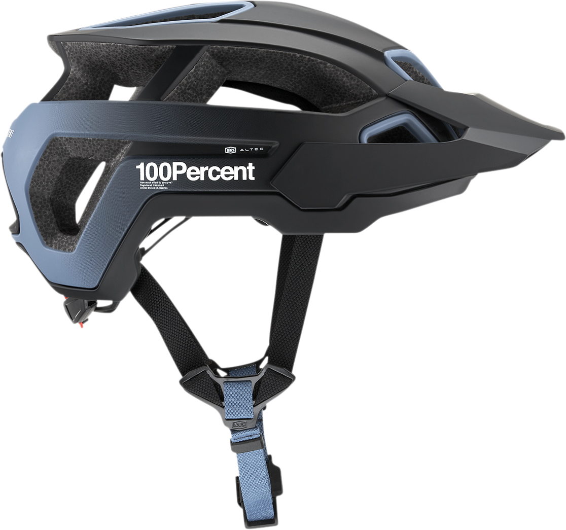100% Altec Helmet with Fidlock SNAP Magnetic Buckle - Navy, L/XL | CPSC/CE Certified for Motorcycle and BMX Riders