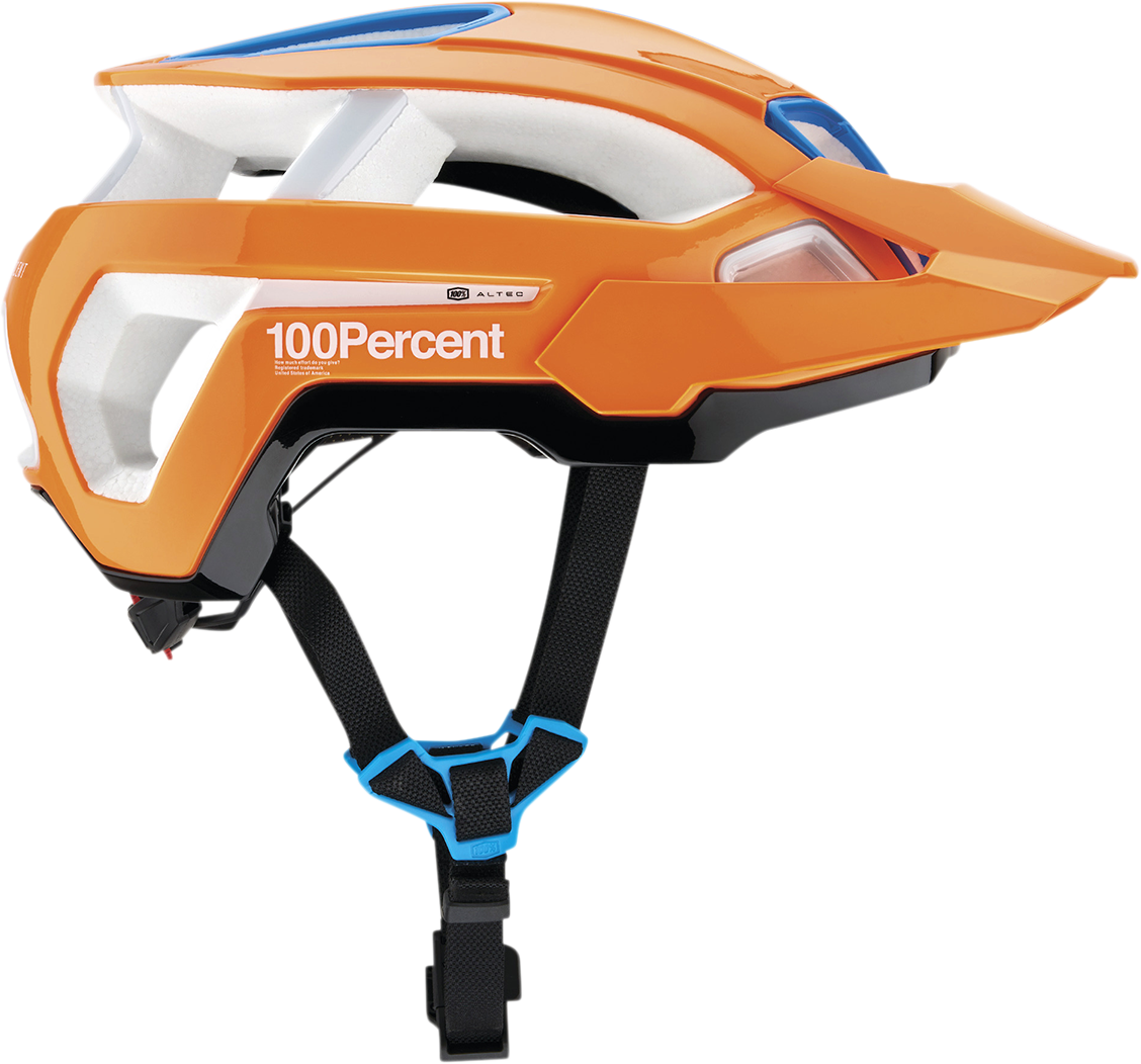 100% Altec Helmet with Fidlock SNAP Magnetic Buckle - Orange, Large/X-Large - CPSC/CE Certified