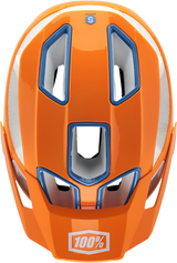 100% Altec Helmet with Fidlock Magnetic Buckle - Orange, Small/Medium Fit for Motorcycle and MTB Safety