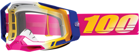100% Racecraft 2 Goggle - Mission Clear Lens - Compatible with ATV, Motocross, and Off-Road Vehicles Part 50009-00012