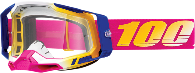 100% Racecraft 2 Goggle - Mission Clear Lens - Compatible with ATV, Motocross, and Off-Road Vehicles Part 50009-00012
