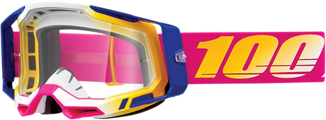 100% Racecraft 2 Goggle - Mission Clear Lens - Compatible with ATV, Motocross, and Off-Road Vehicles Part 50009-00012