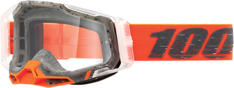 100% Racecraft 2 Schrute Goggle with Clear Lens - Compatible with Off-Road and Motocross Vehicles