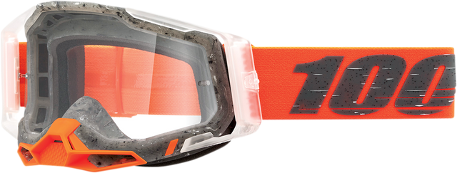 100% Racecraft 2 Schrute Goggle with Clear Lens - Compatible with Off-Road and Motocross Vehicles