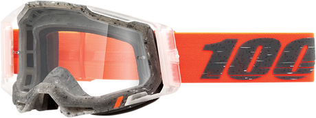 100% Racecraft 2 Schrute Goggle with Clear Lens - Compatible with Off-Road and Motocross Vehicles