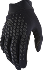 100% Geomatic Gloves - Black/Charcoal, Small | Designed for Motocross and Off-Road Vehicles