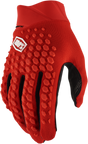 100% Geomatic Gloves in Red, Small - Durable Neoprene Cuff and Touchscreen Compatible