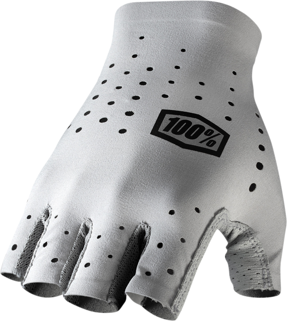 100% Sling Short Finger MTB Gloves - Gray, Large - Compatible with Mountain Bikes and Cycling Enthusiasts Part 10021-00007