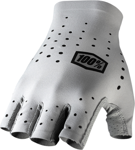 100% Sling Short Finger MTB Gloves - Gray, Large - Compatible with Mountain Bikes and Cycling Enthusiasts Part 10021-00007