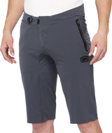 100% Celium Shorts Charcoal US 34 with BOA Fit System and Lightweight Nylon Spandex Fabric
