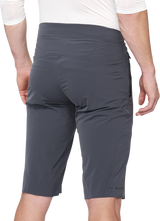 100% Celium Shorts Charcoal US 34 with BOA Fit System and Lightweight Nylon Spandex Fabric