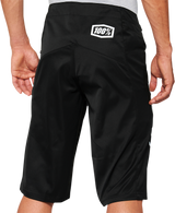 100% R-Core Shorts - Black - US 32 - Durable Polyester with Adjustable Fit for Mountain Biking