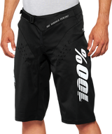 100% R-Core Shorts Black with US 36 Fit - Durable Polyester with Adjustable Fit and Ventilation