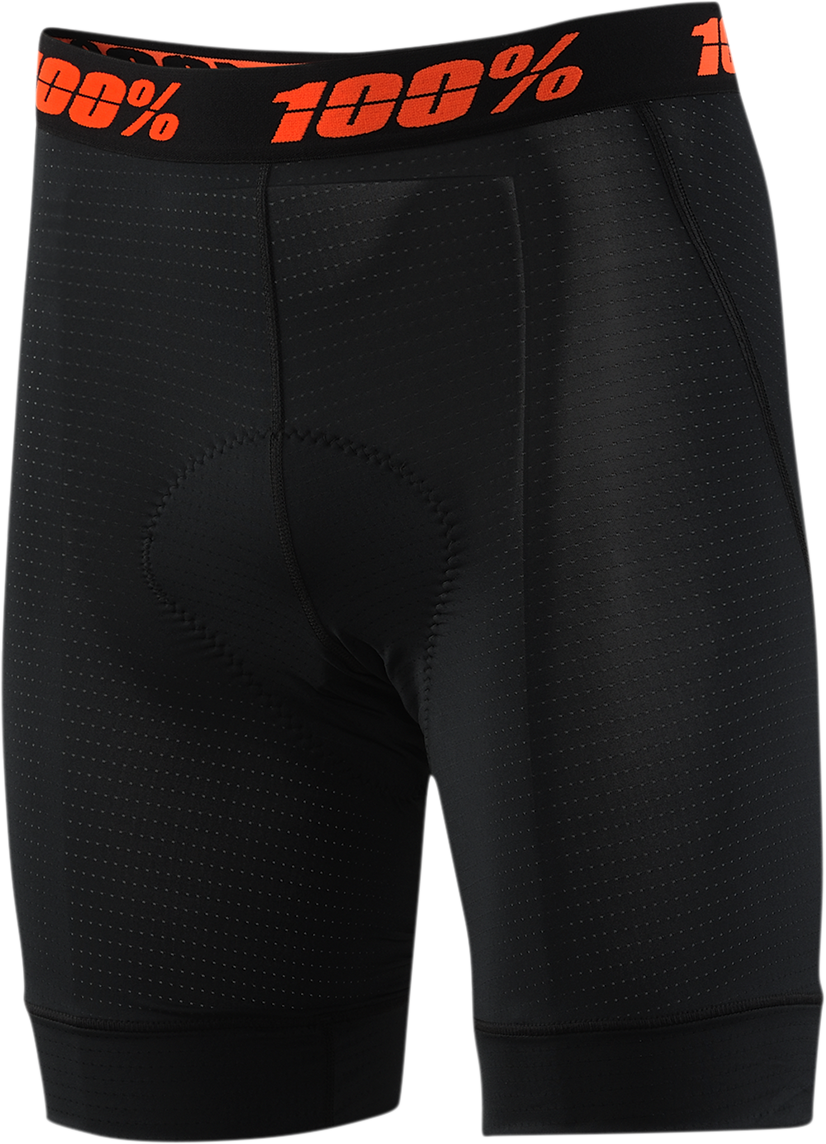 100% Youth Crux Liner Shorts - Black, US 26 | Performance Cycling Apparel by 100%